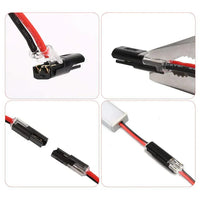 2-polige Schnellverbinder für Kabel – Ohne Abisolieren – 50-teiliges Set
