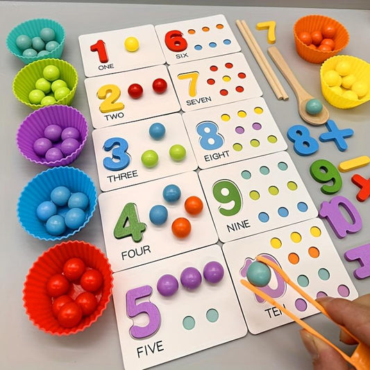 Montessori-Zählperlen-Set für Frühe Rechenfähigkeiten