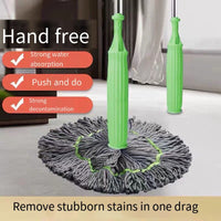 Selbstauswringender Mikrofaser-Mopkopf – Handfreies Auswringen, 55 cm