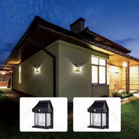 Solar-Laternenwandleuchte mit Bewegungsmelder – 2er-Set
