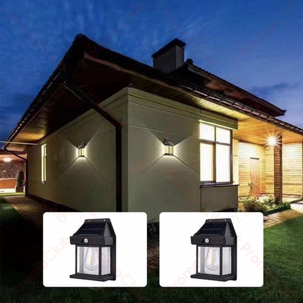 Solar-Laternenwandleuchte mit Bewegungsmelder – 2er-Set