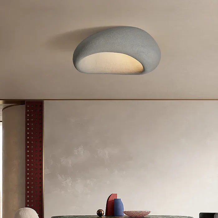 Wabi Sabi Deckenlampe – Sanftes Warmlichts im Naturstein-Look