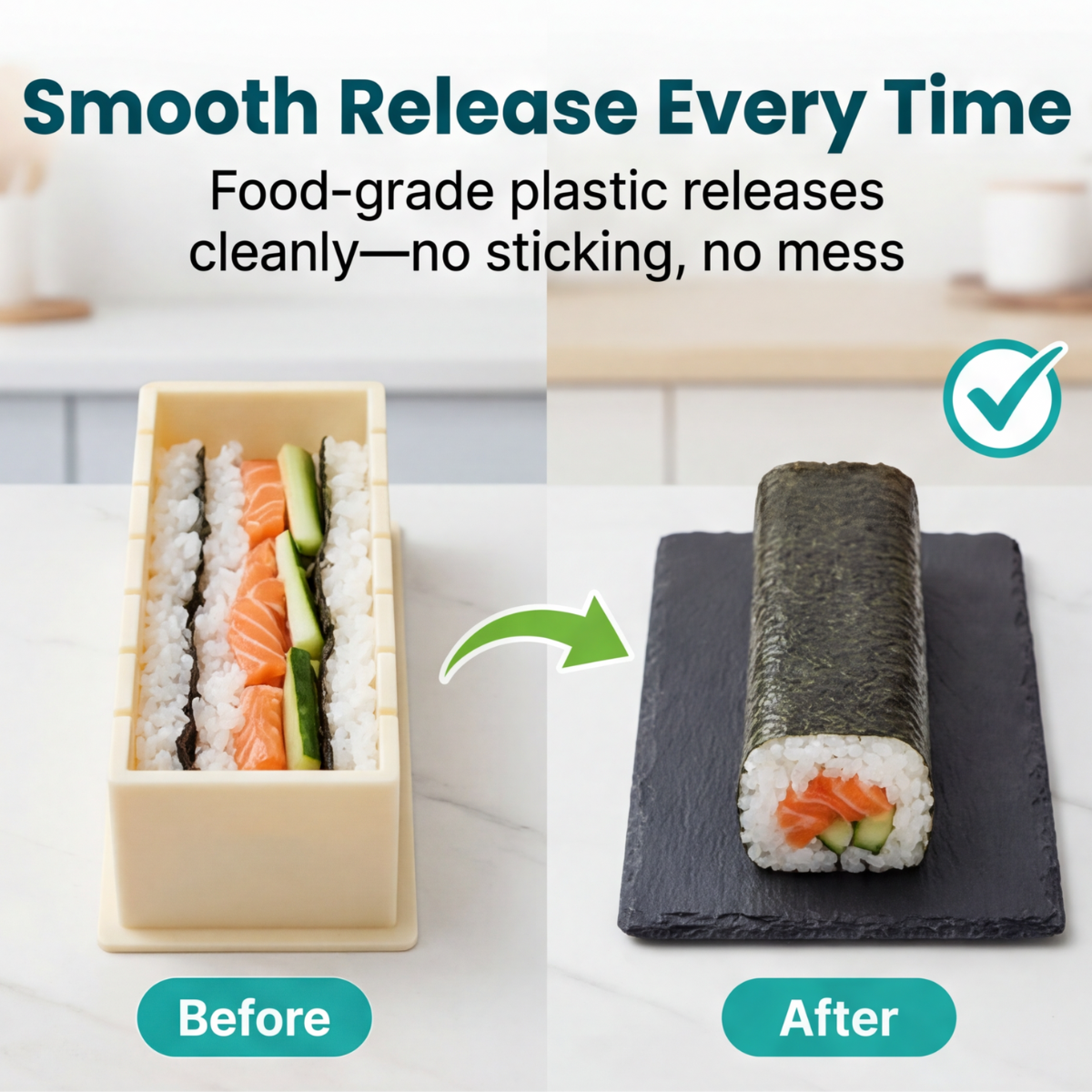 Sushi-Form-Set – Gleichmäßige Rollen ganz ohne Rolltechnik