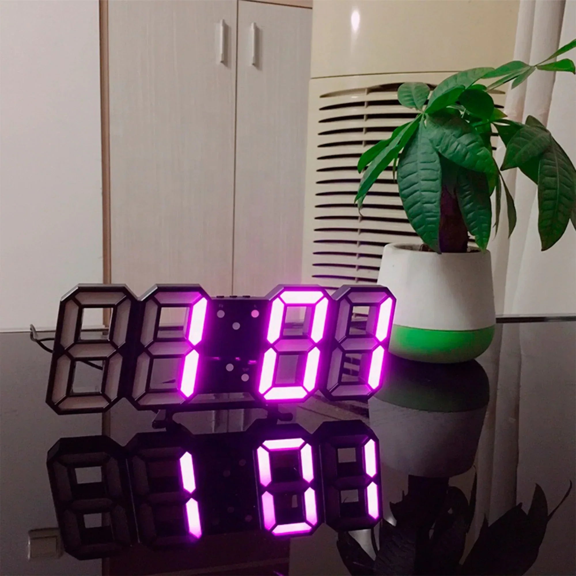 3D LED Wanduhr