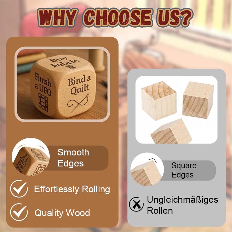 Holz-Entscheidungswürfel – Lustiges Geschenk für jeden Anlass