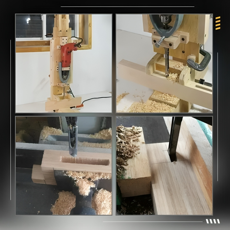 Vierkantzapfen-Bohrersatz für Holz – 4er-Set