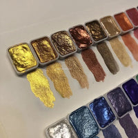 Perlglanz-Pigment-Set mit 10 Farben & Mischpalette