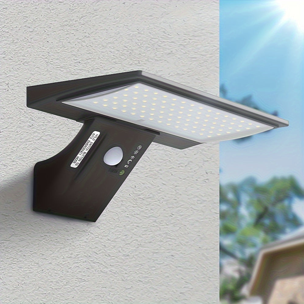 Solar-LED-Wandleuchte mit Bewegungsmelder & Fernbedienung