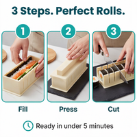 Sushi-Form-Set – Gleichmäßige Rollen ganz ohne Rolltechnik