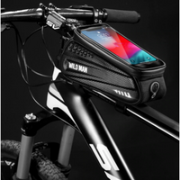 Fahrrad-Rahmentasche mit Handy-Fenster – Wasserdichtes Hardcase