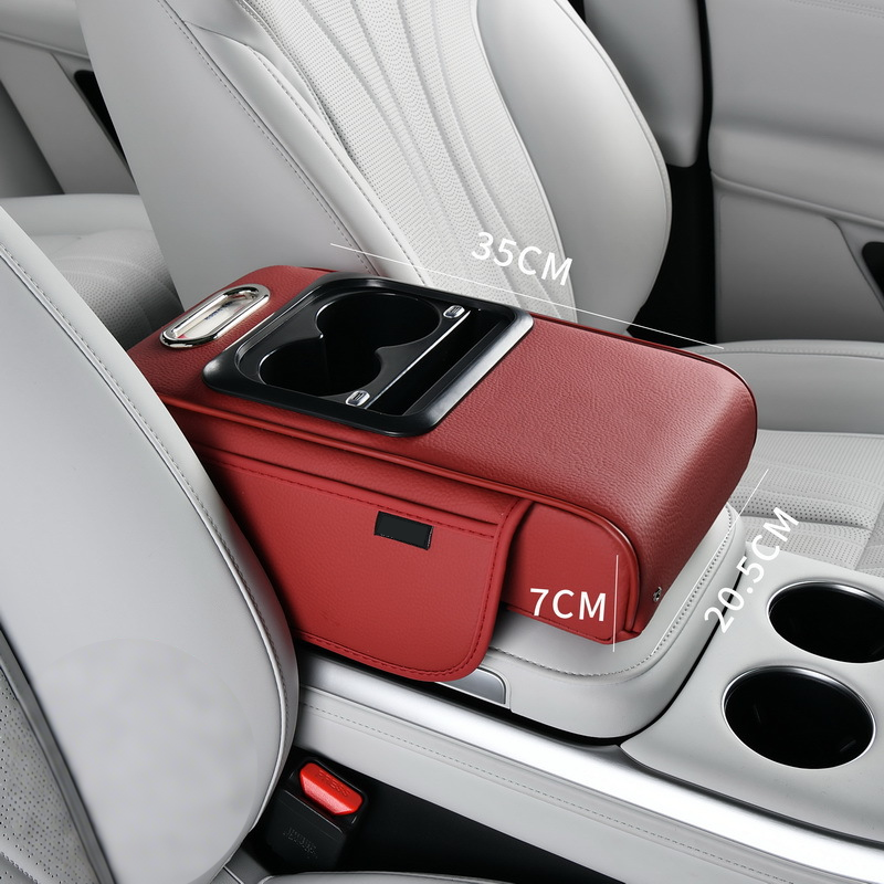 Auto-Mittelarmlehne mit USB-Ladefunktion – Getränkehalter & Stauraum