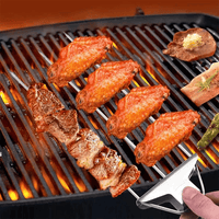 Grillspieß-Set mit Abstreifer (3er-Set)