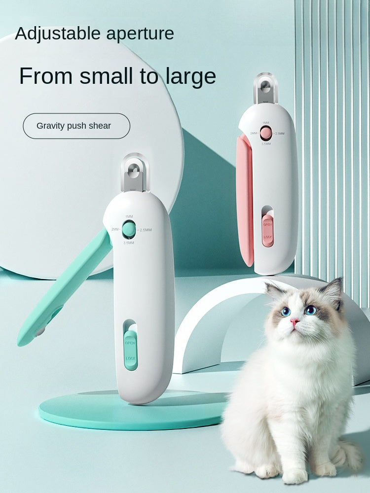 Katzennagel-Clipper mit verstellbarer Öffnung & versteckter Nagelfeile