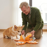 Interaktives Plüsch-Hundespielzeug mit Quietscher – Versteck-Puzzle für Leckerchen