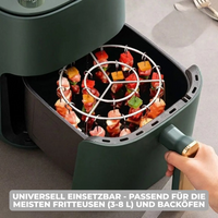 Heißluftfritteusen-Grillaufsatz mit Spießen
