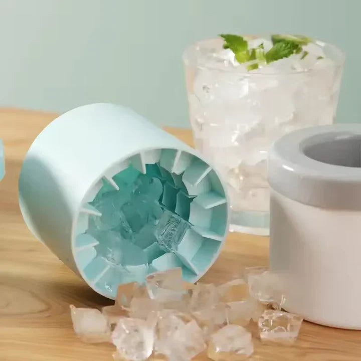 Silikon-Eiswürfelform – Eiswürfel auf einen Schlag