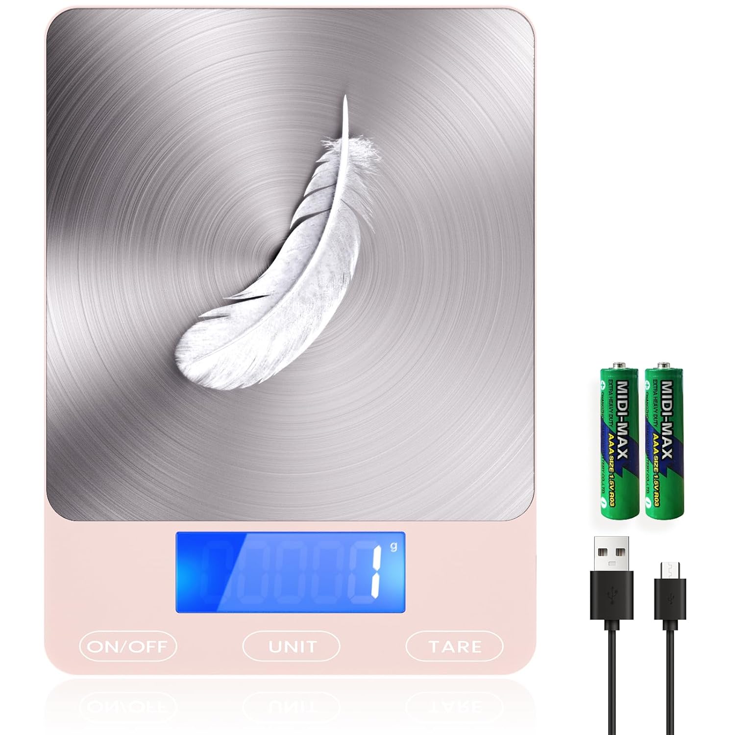 Digitale Küchenwaage mit LCD-Display – Bis 15 kg