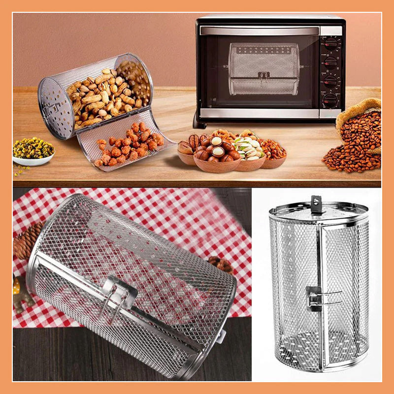 Rotisserie-Korb für Heißluftfritteusen – gleichmäßig gegart, jedes Mal