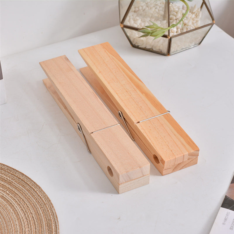 Holz-Handtuchhalter mit Klammer