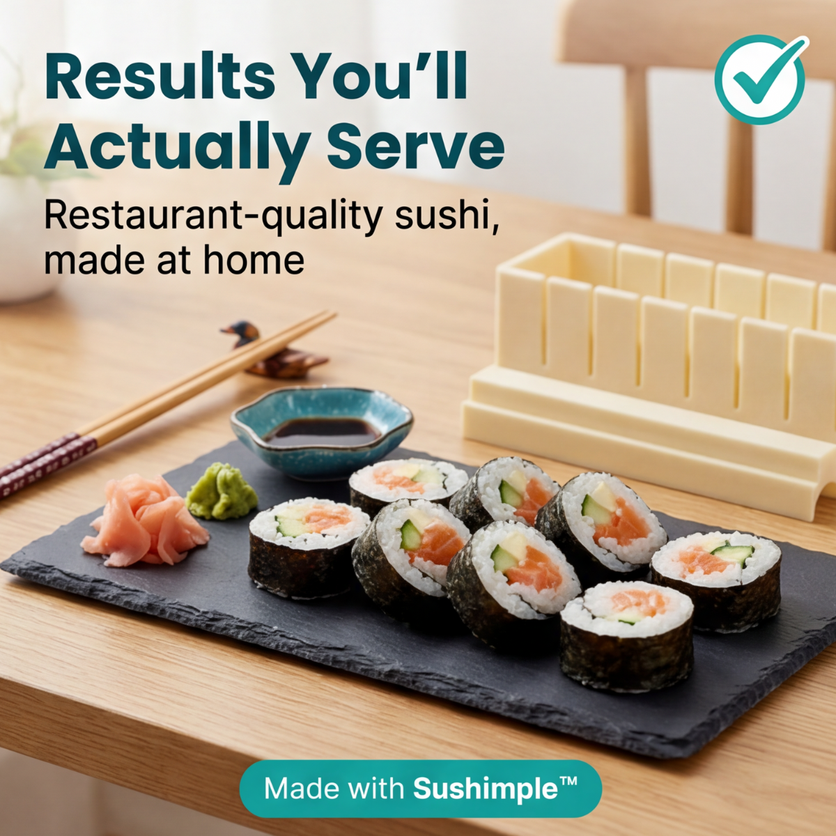 Sushi-Form-Set – Gleichmäßige Rollen ganz ohne Rolltechnik