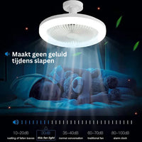Deckenventilator mit LED-Licht – In jede Lampenfassung einschrauben, inkl. Fernbedienung