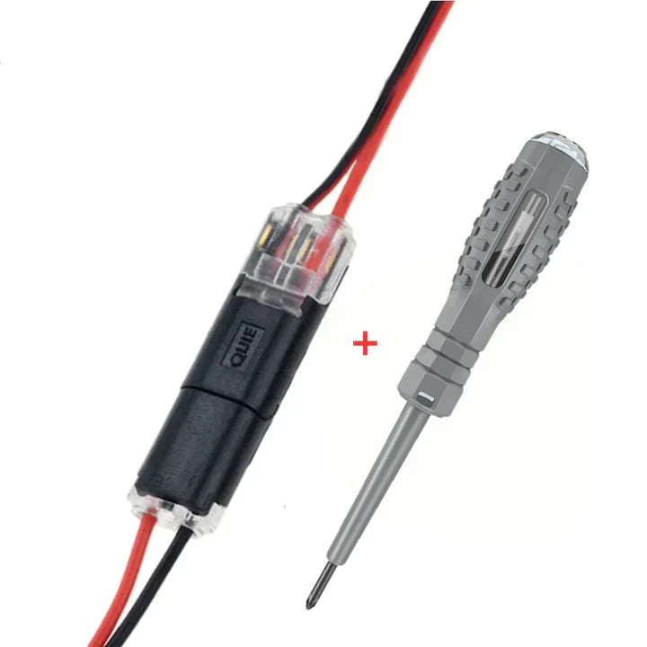 2-polige Schnellverbinder für Kabel – Ohne Abisolieren – 50-teiliges Set