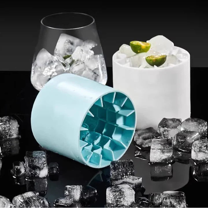 Silikon-Eiswürfelform – Eiswürfel auf einen Schlag