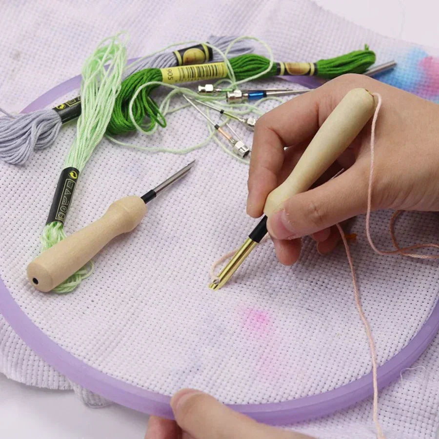 Punch-Needle-Stickerei-Set – Komplett ausgestattet für den sofortigen Start