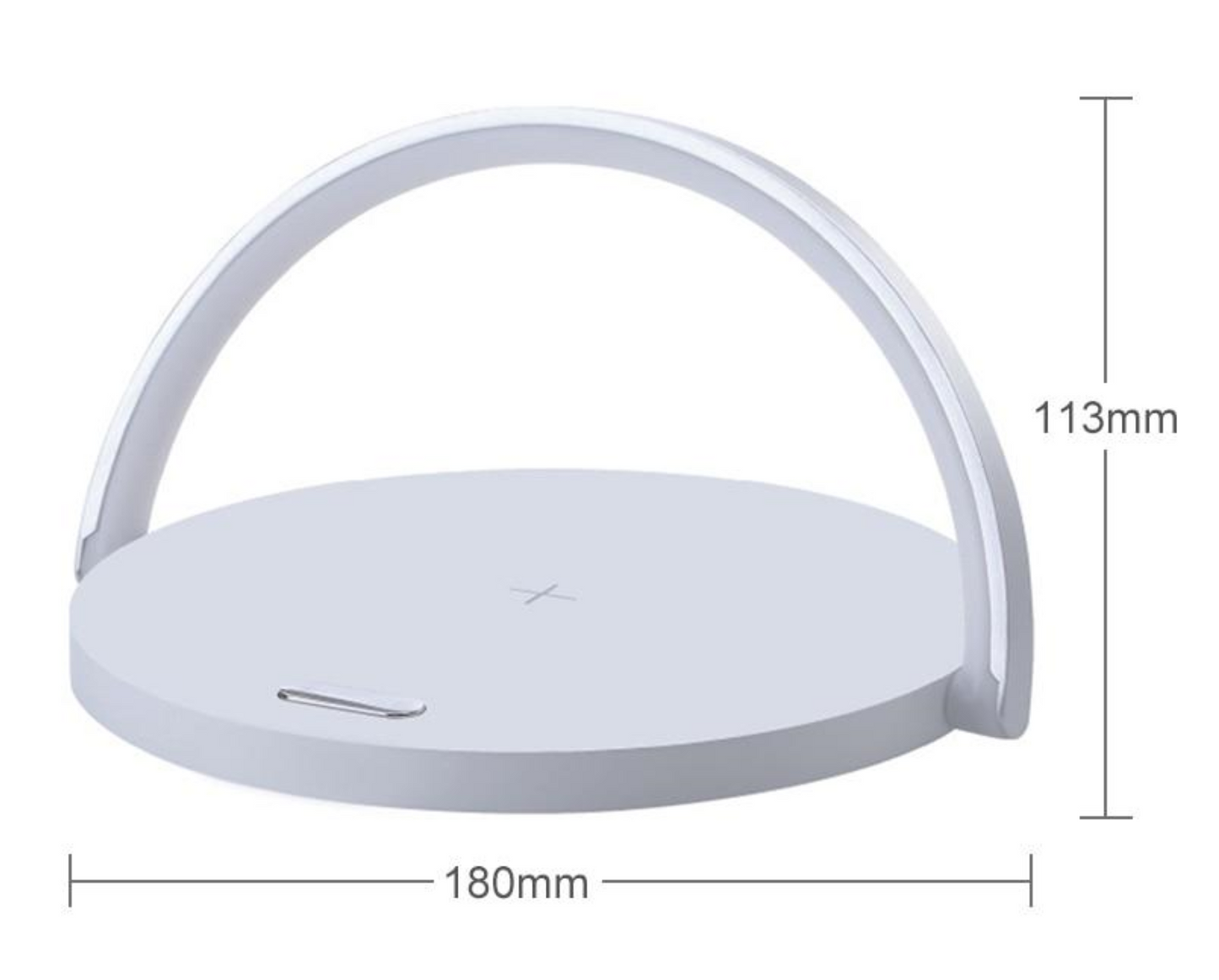 LED-Nachttischlampe mit kabellosem Ladegerät