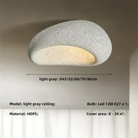 Wabi Sabi Deckenlampe – Sanftes Warmlichts im Naturstein-Look