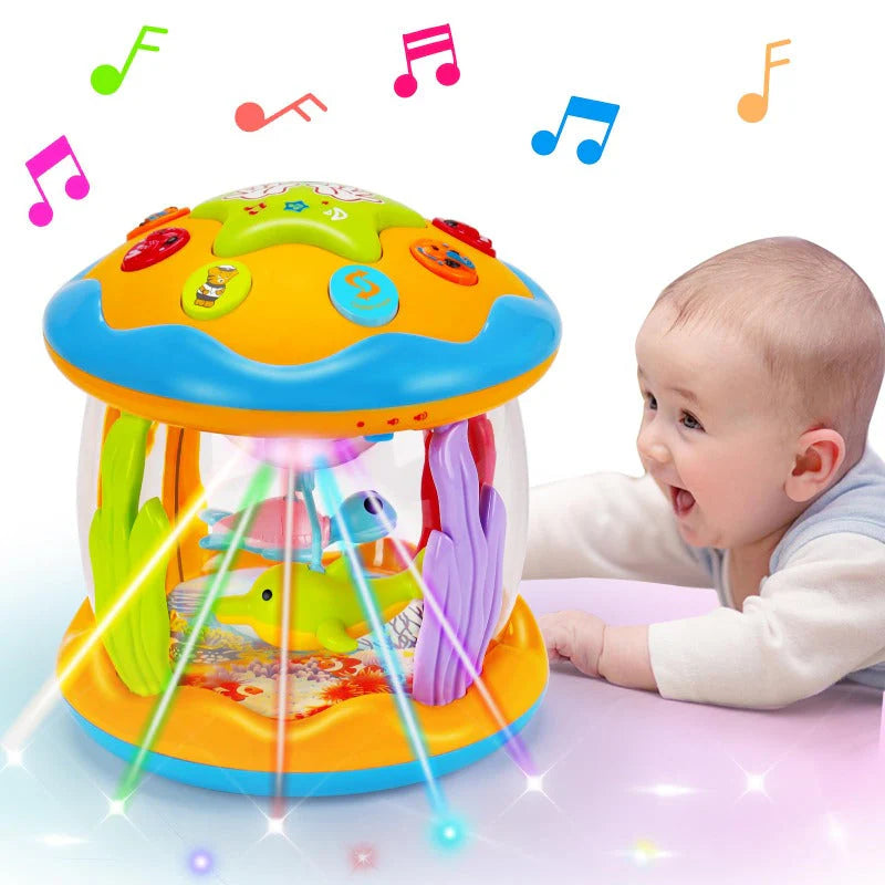 Rotierender Baby-Nachtlicht-Projektor mit Musik
