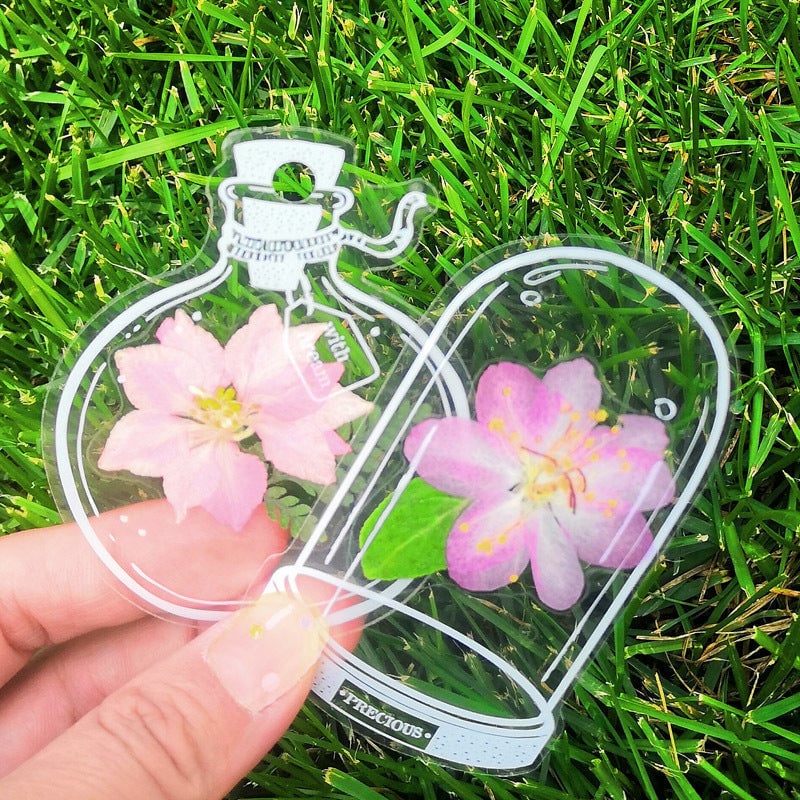 Trockenblumen-Lesezeichen-Set – 30 Stück mit Quaste