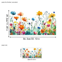 Fensteraufkleber mit Blumen- und Schmetterlingmotiven
