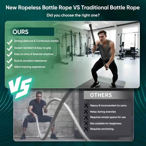 Trainingsseile mit gewichteten Federn – Kompaktes Ganzkörper-Workout