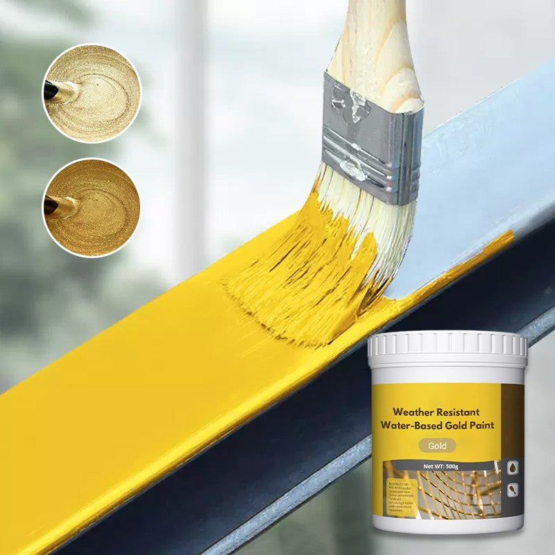 Metallic-Goldfarbe – Wetterbeständig auf Wasserbasis