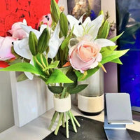 Blumenstielhalter für Vasen – Perforierter Strauß-Organizer, 2er-Set