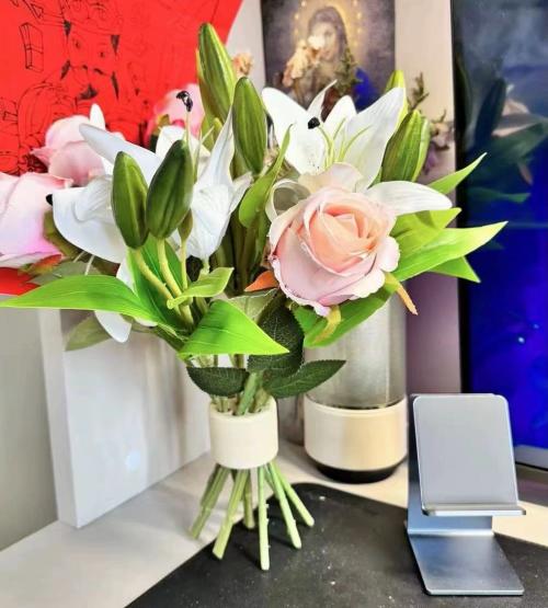 Blumenstielhalter für Vasen – Perforierter Strauß-Organizer, 2er-Set
