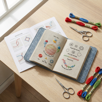 Stickbuch-Set – 106 Stiche Schritt für Schritt erlernen