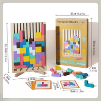 Holz-Tetris-Puzzle – Buntes Bauspiel ab 5 Jahren
