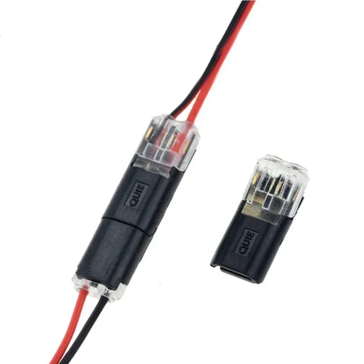 2-polige Schnellverbinder für Kabel – Ohne Abisolieren – 50-teiliges Set