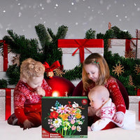 Adventskalender mit Blumen-Bausteinen – 24 Tage kreativer Weihnachtsfreude
