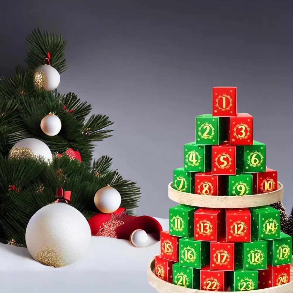 Adventskalender mit Blumen-Bausteinen – 24 Tage kreativer Weihnachtsfreude