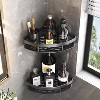 Eck-Duschregal – Bohrloses Aluminium-Wandregal für Bad & Dusche
