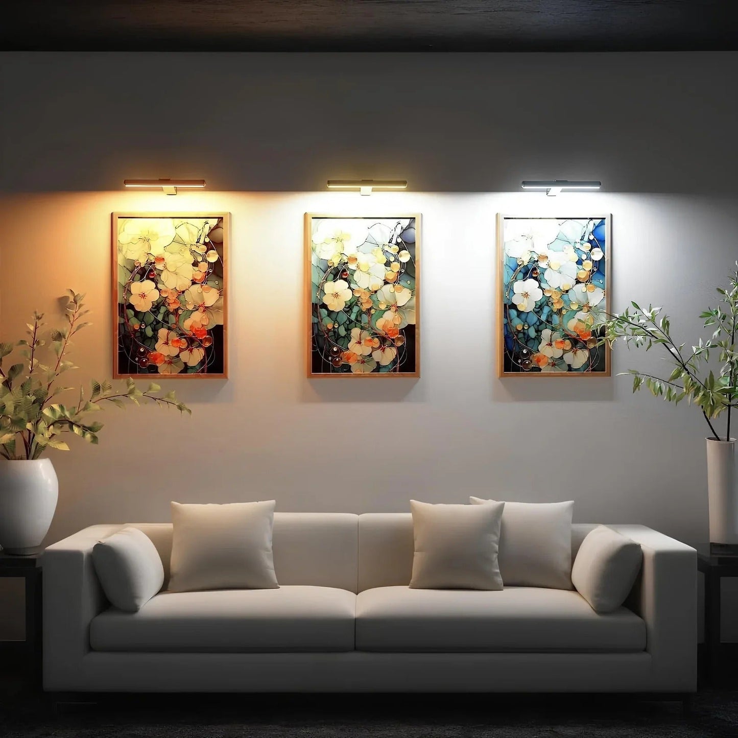 Kabellose LED-Bilderleuchte – Dimmbare Wandlampe für Kunstwerke