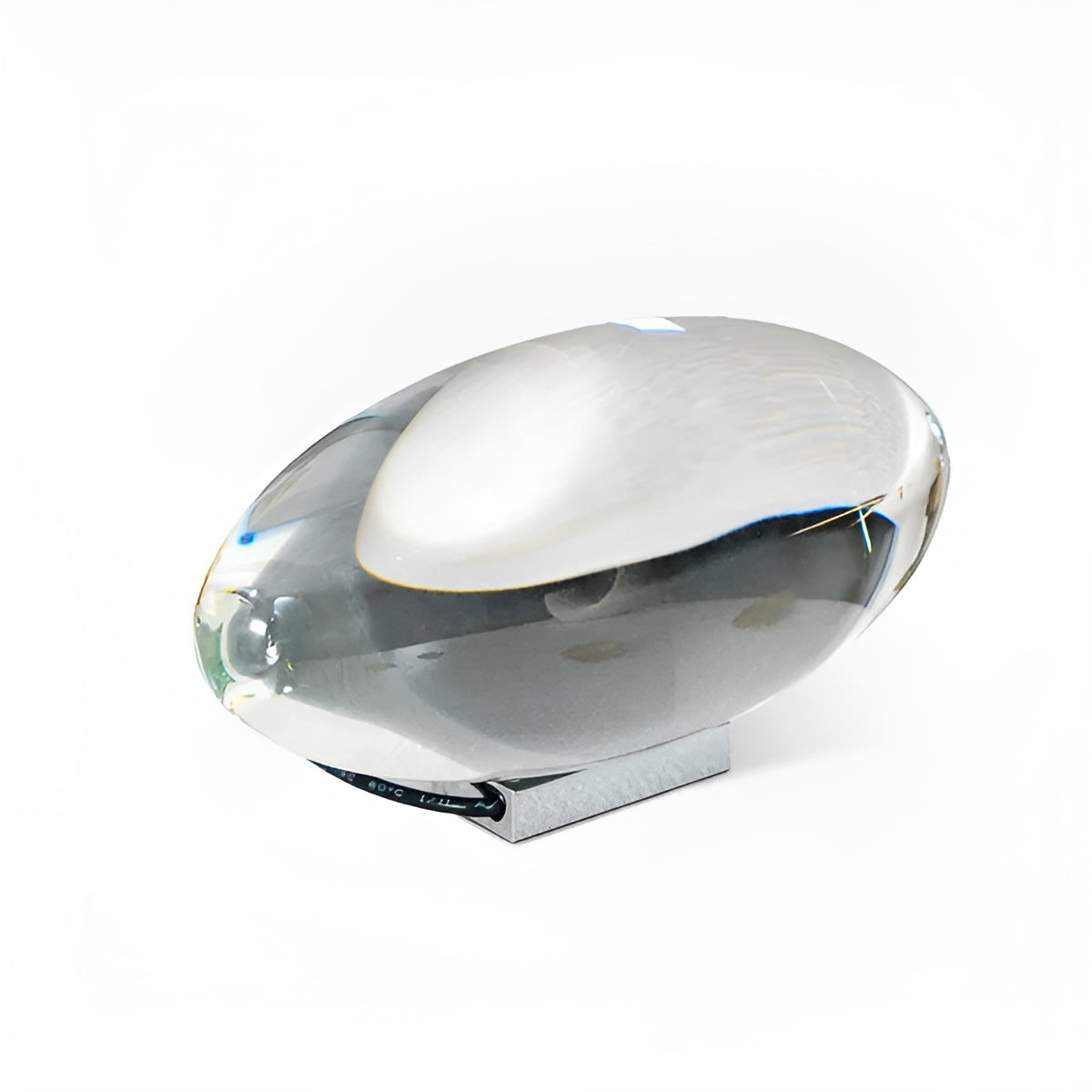 Ovale Tischlampe mit warmem Stimmungslicht
