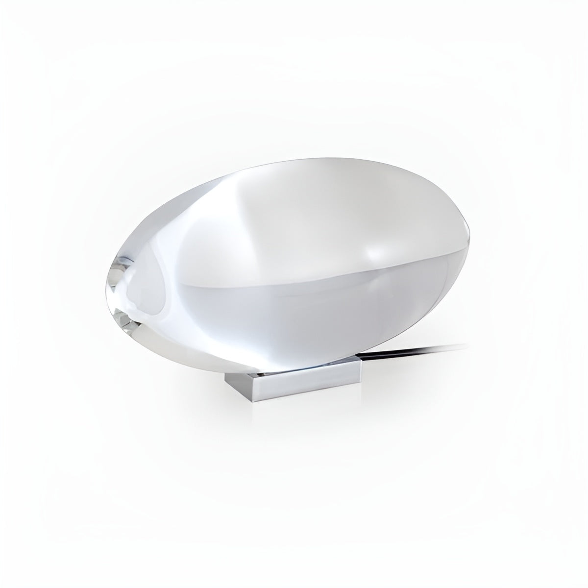 Ovale Tischlampe mit warmem Stimmungslicht