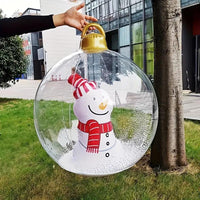 Aufblasbare Weihnachtskugel mit Licht — Mit Fernbedienung steuerbar
