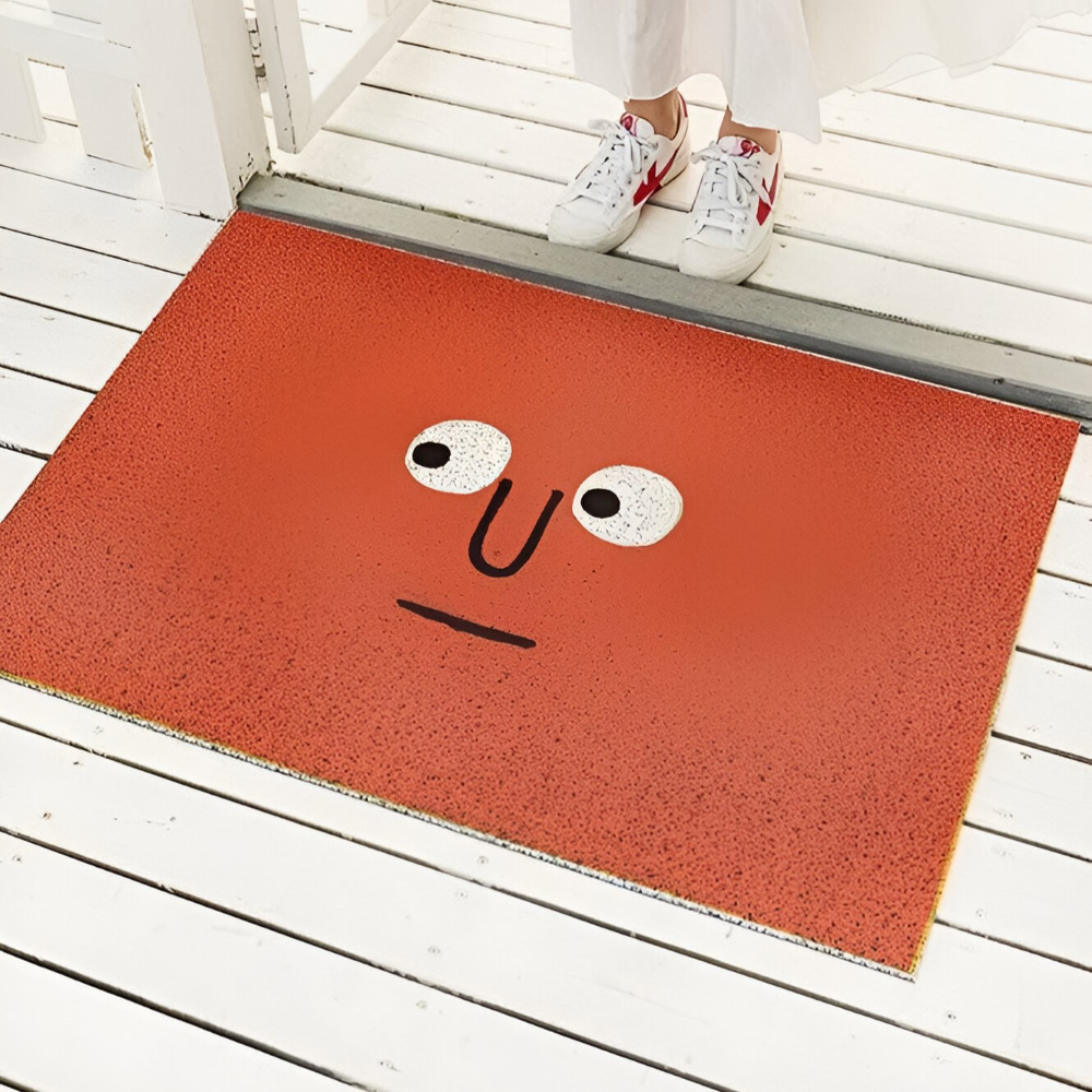 Smiley-Fußmatte – Rutschfestes PVC mit Schnelltrocknender Oberfläche