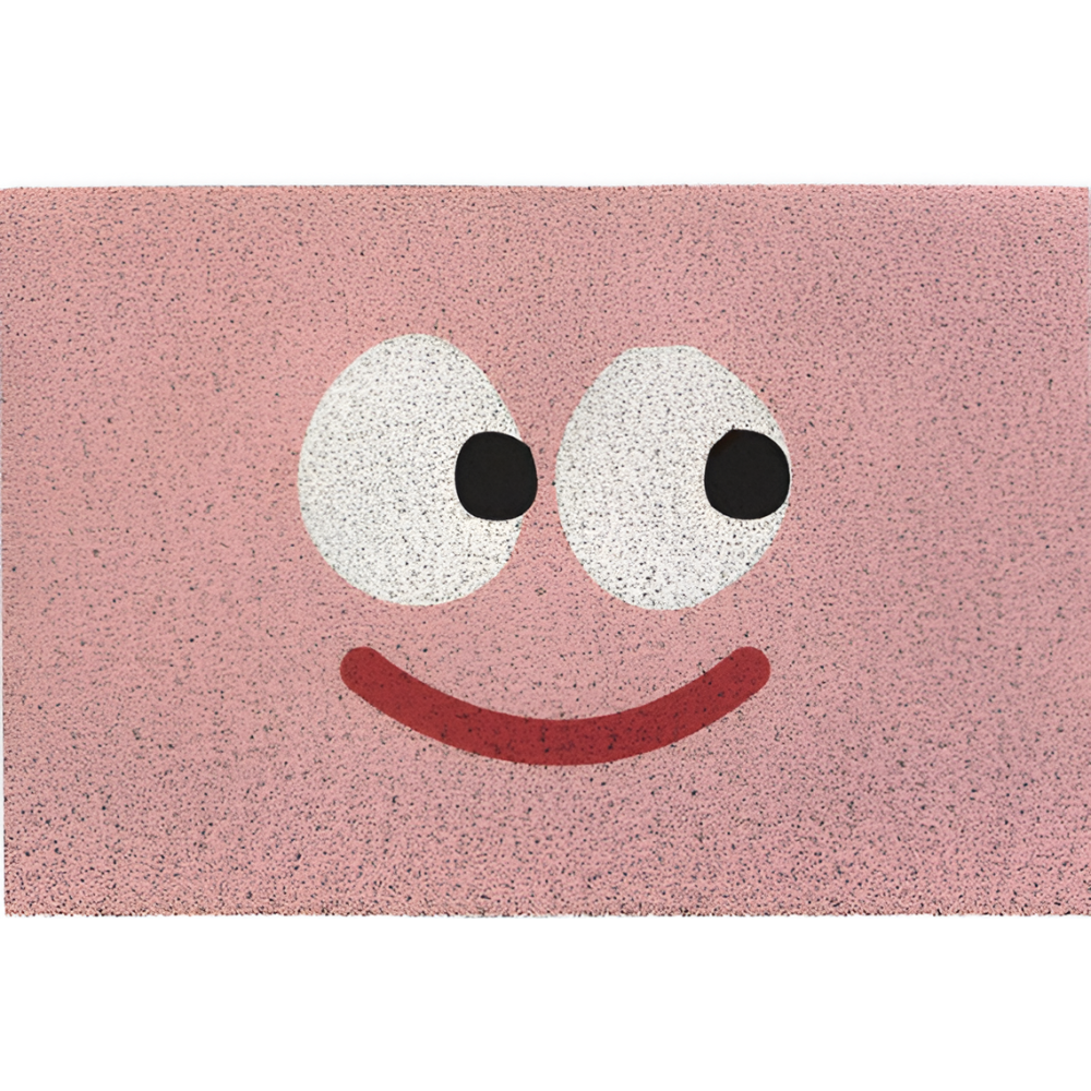Smiley-Fußmatte – Rutschfestes PVC mit Schnelltrocknender Oberfläche
