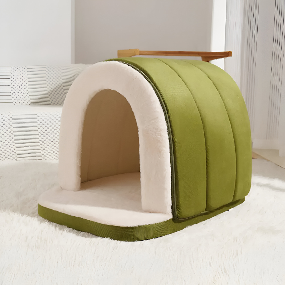 Hundebett Höhle 2-in-1 – Beruhigt Ängstliche Haustiere Natürlich